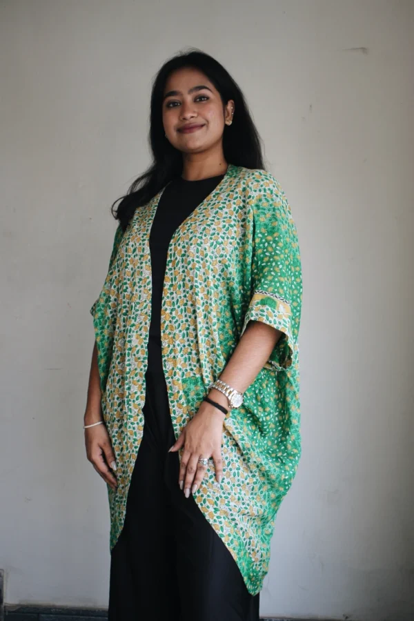 Vintage Sari Cloth Caftan