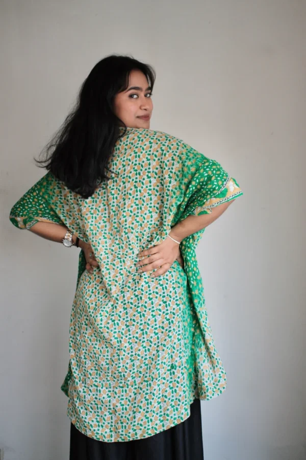 Vintage Sari Cloth Caftan - Image 2