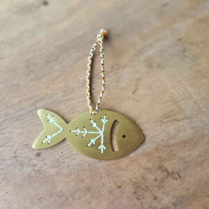 Brass Fish ornament for Christmas or seaside theme