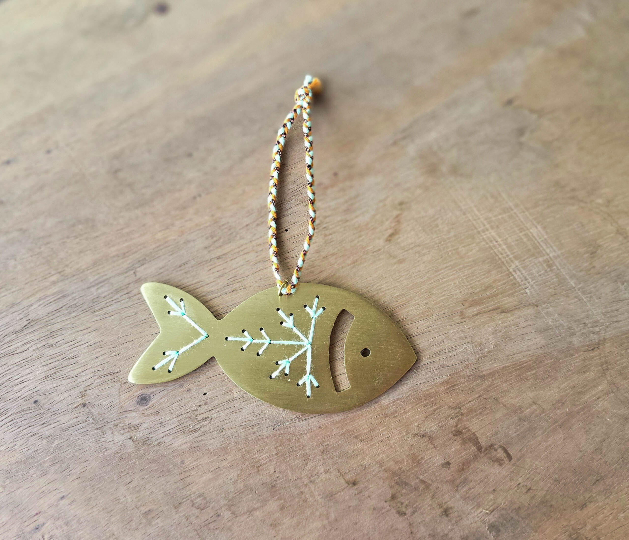 Brass Fish ornament for Christmas or seaside theme - Image 2