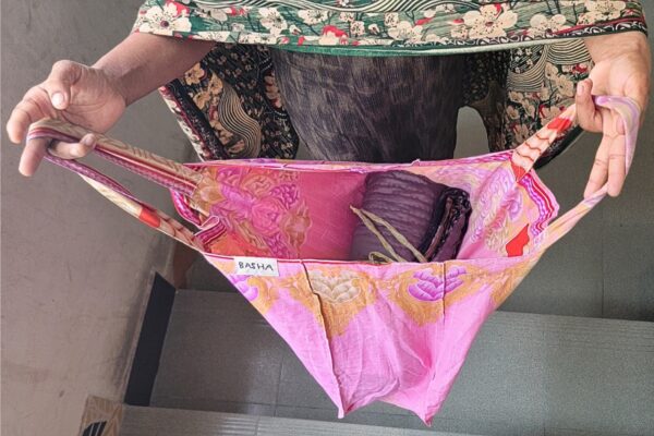 Recycled Sari Gift Bag - XL - Image 2
