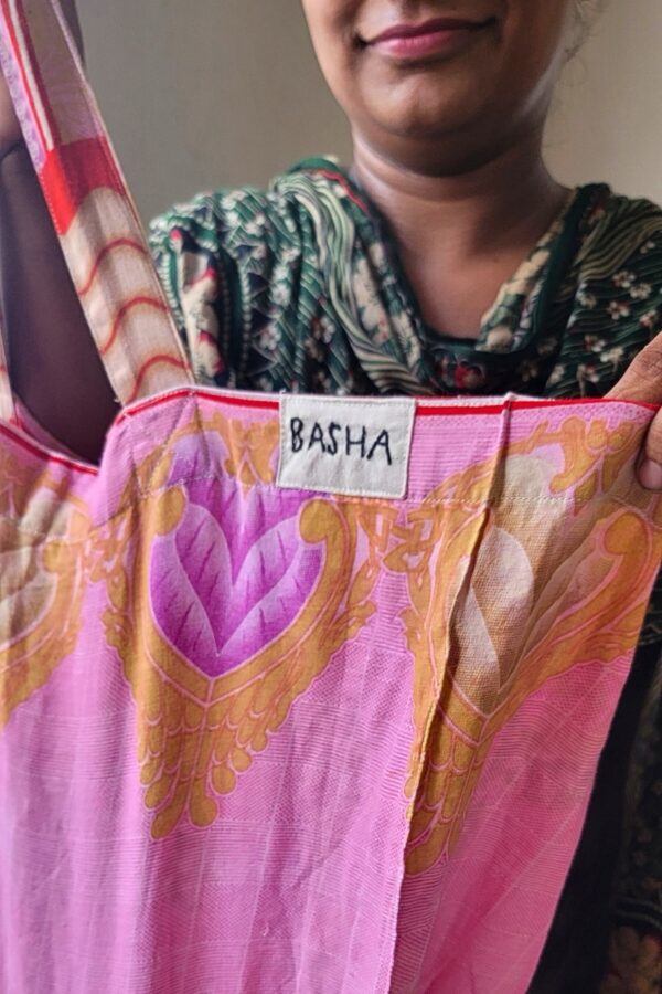 Recycled Sari Gift Bag - XL - Image 3